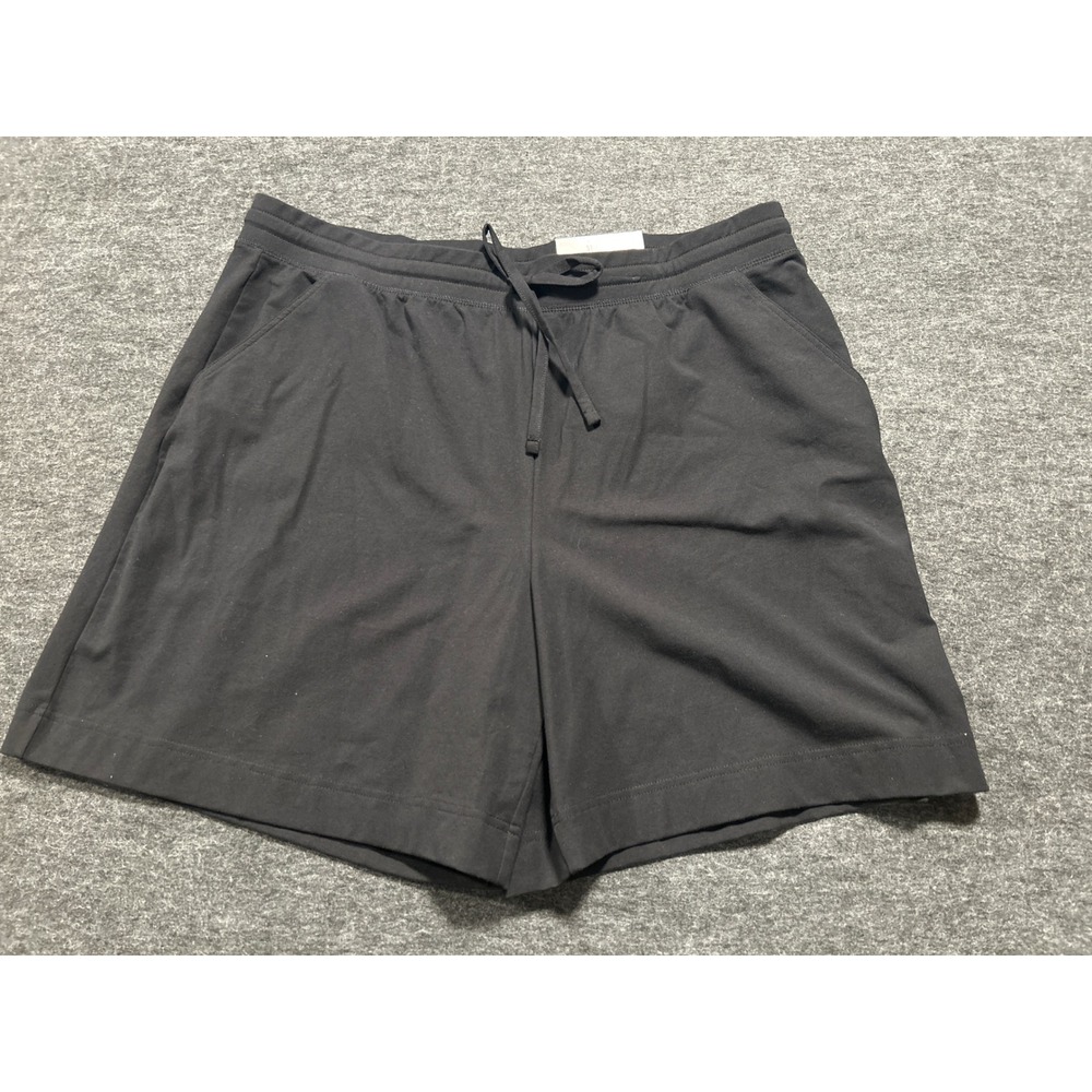 Style & Co ESS Short Womens XXL Deep Black NEW Comfort Waist Mid Rise Pockets